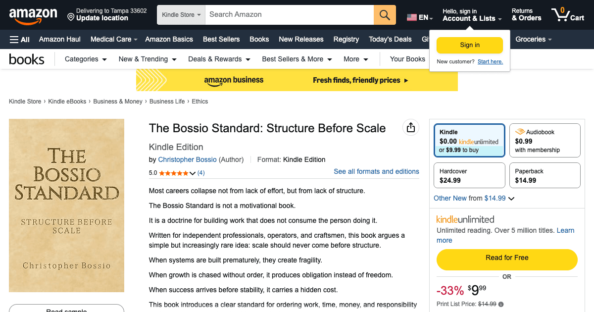 Bossio Standard preview