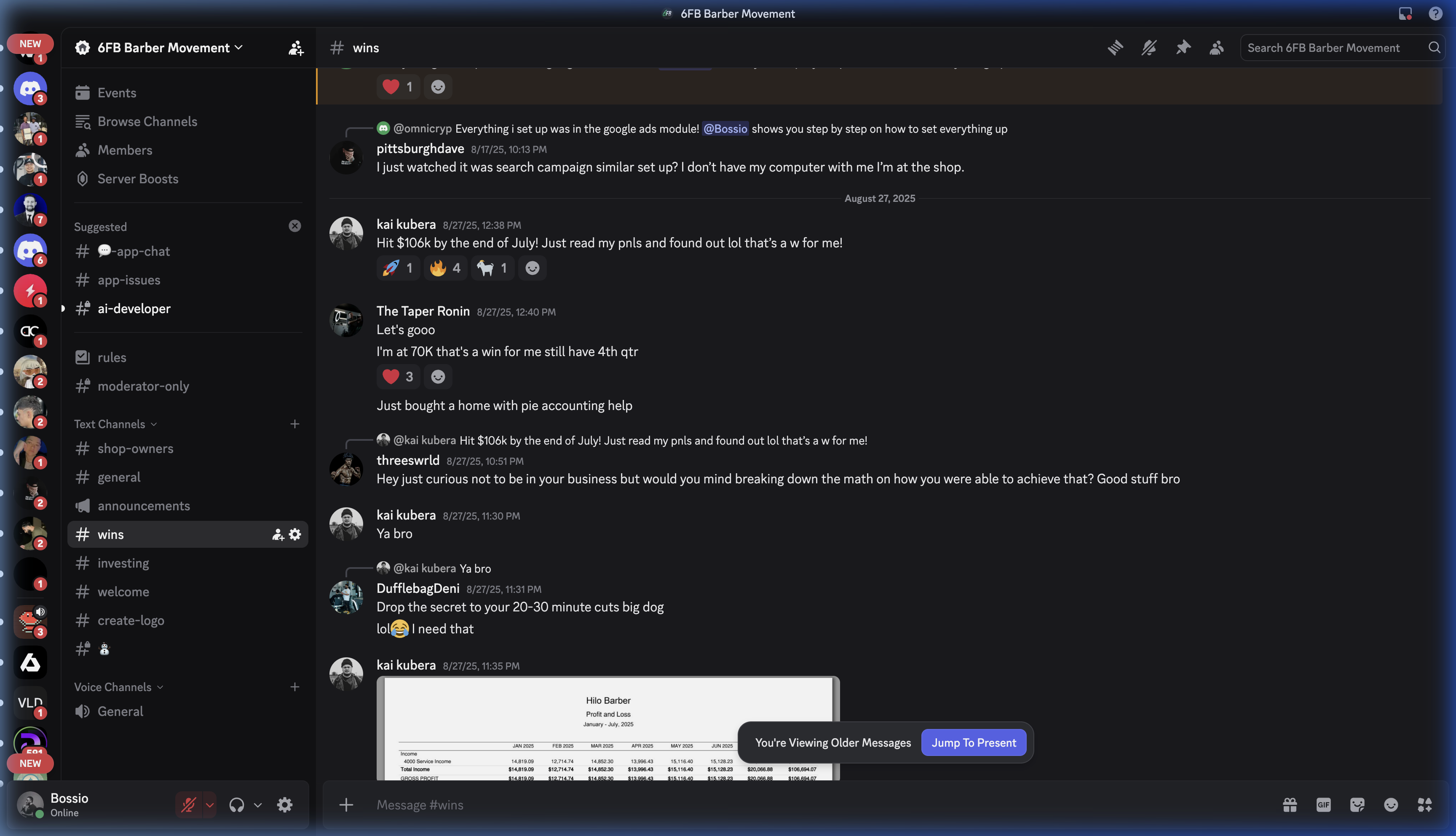 kai kubera hits $106k + The Taper Ronin $70k - Discord #wins channel